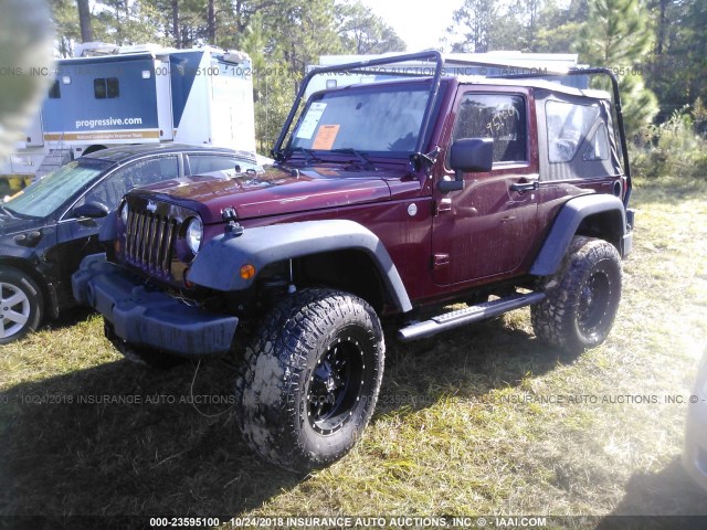 1J4AA2D15AL119771 - 2010 JEEP WRANGLER SPORT 勃艮第红 照片 2