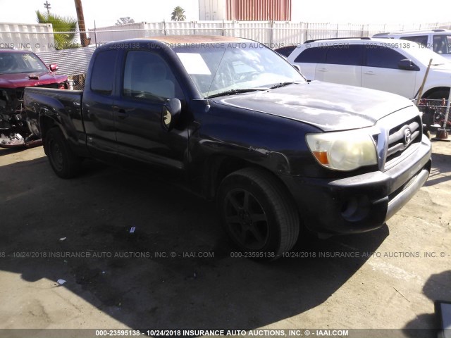 5TETX22N45Z046533 - 2005 TOYOTA TACOMA ACCESS CAB BLACK photo 1