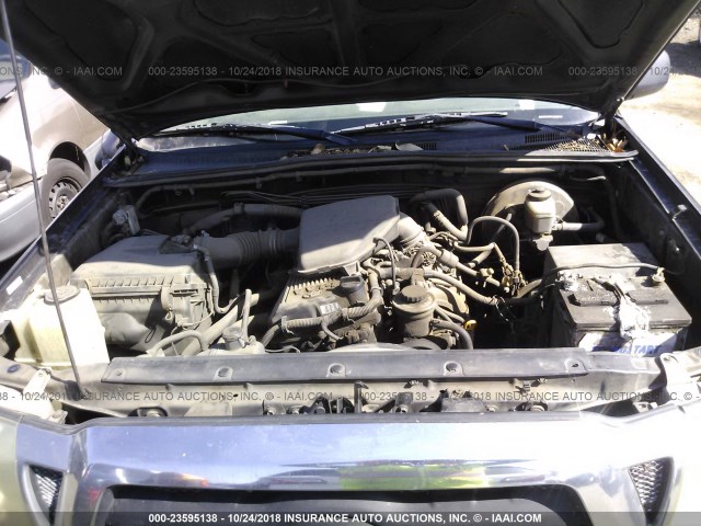 5TETX22N45Z046533 - 2005 TOYOTA TACOMA ACCESS CAB შავი ფოტო 10
