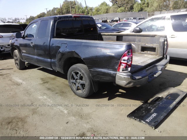 5TETX22N45Z046533 - 2005 TOYOTA TACOMA ACCESS CAB BLACK photo 3