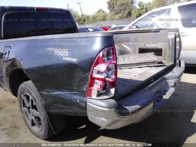5TETX22N45Z046533 - 2005 TOYOTA TACOMA ACCESS CAB შავი ფოტო 6