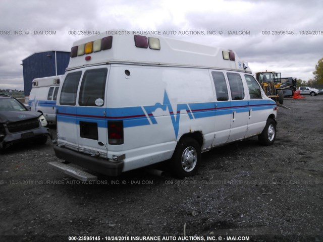 1FDSS34P55HA02634 - 2005 FORD ECONOLINE E350 SUPER DUTY VAN WHITE photo 4