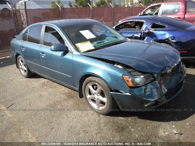 5NPEU46F36H033583 - 2006 HYUNDAI SONATA GLS/LX BLUE photo 1