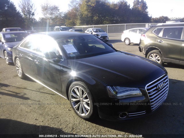 WAURVAFD5BN028078 - 2011 AUDI A8 L QUATTRO BLACK photo 1