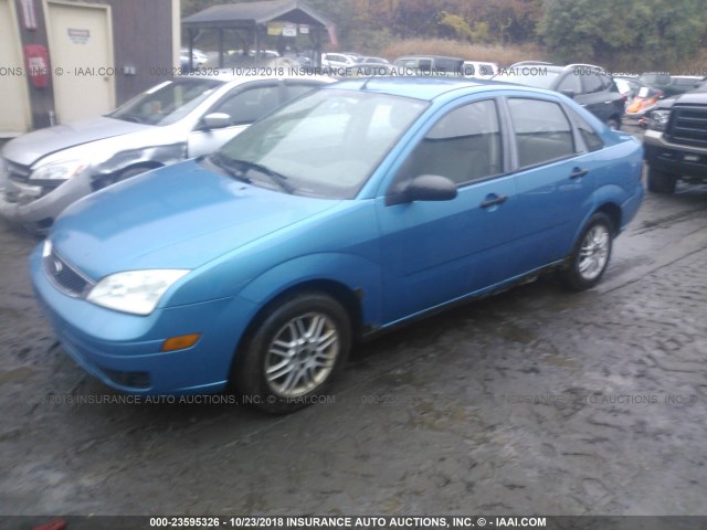 1FAHP34NX7W226033 - 2007 FORD FOCUS ZX4/S/SE/SES 蓝色 照片 2