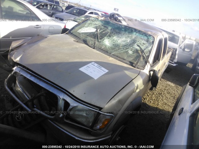 5TEHN72N63Z166694 - 2003 TOYOTA TACOMA DOUBLE CAB 金色 照片 2