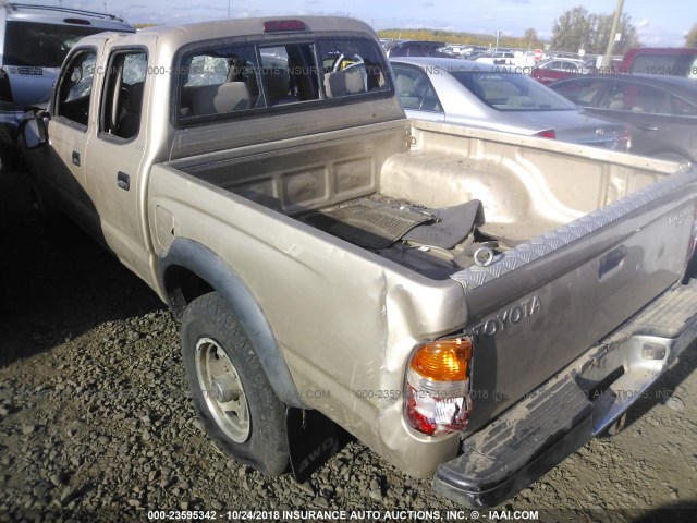 5TEHN72N63Z166694 - 2003 TOYOTA TACOMA DOUBLE CAB 金色 照片 3
