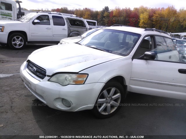 4S4BP61C577321674 - 2007 SUBARU LEGACY OUTBACK 2.5I WHITE photo 2