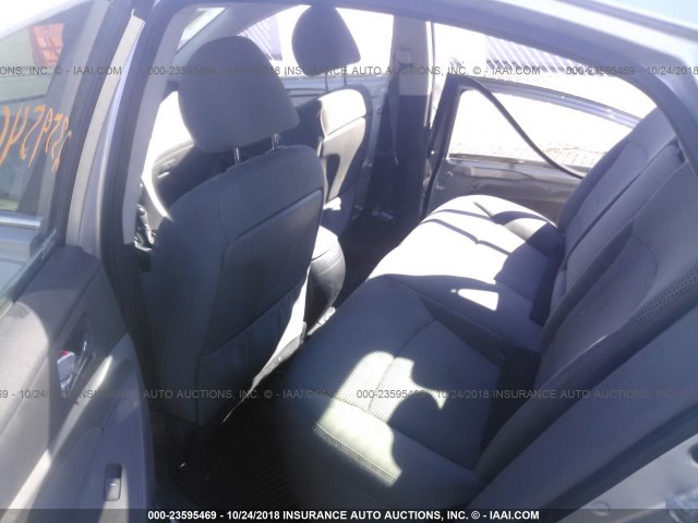 5NPEB4AC9CH409184 - 2012 HYUNDAI SONATA GLS SILVER photo 8