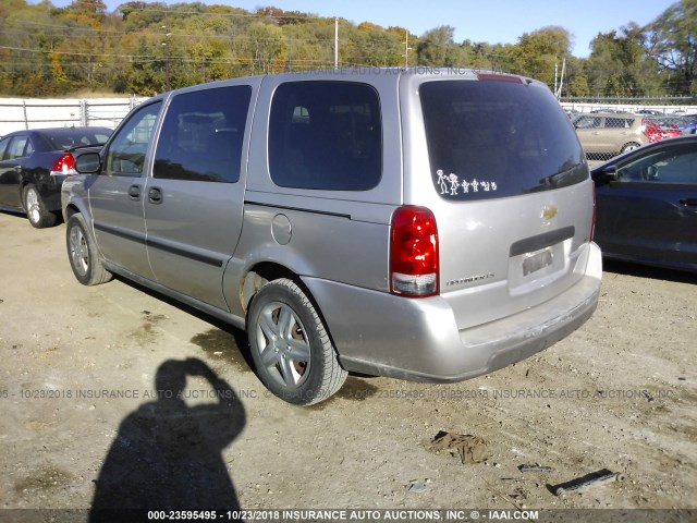 1GNDV23L66D100519 - 2006 CHEVROLET UPLANDER LS SILVER photo 3