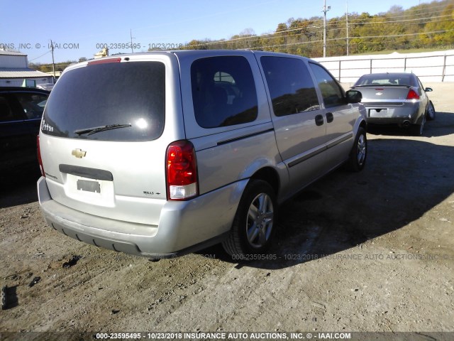 1GNDV23L66D100519 - 2006 CHEVROLET UPLANDER LS SILVER photo 4