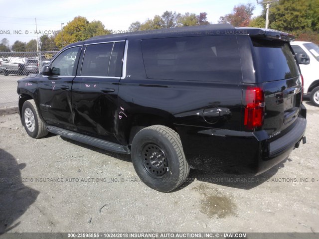 1GNSKHKC8KR141820 - 2019 CHEVROLET SUBURBAN K1500 LT BLACK photo 3