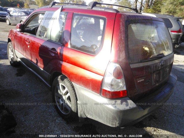 JF1SG67666H709212 - 2006 SUBARU FORESTER 2.5X LL BEAN MAROON photo 3
