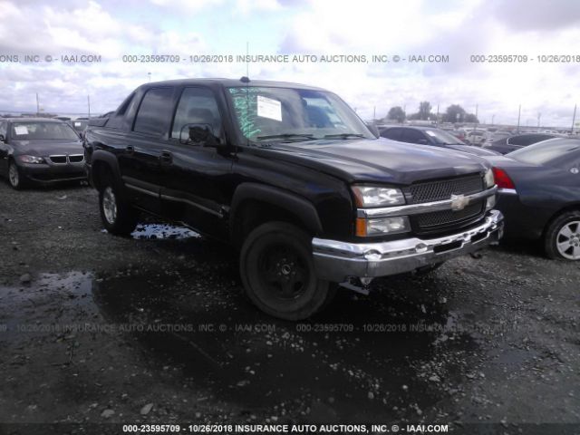 3GNEC12T24G298585 - 2004 CHEVROLET AVALANCHE C1500 BLACK photo 1