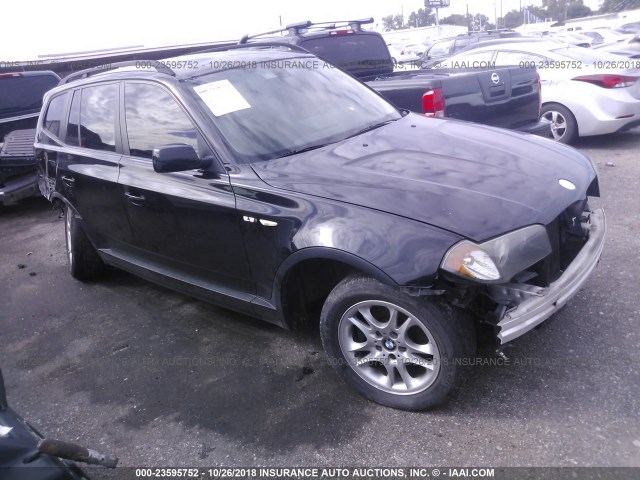 WBXPA734X5WC47765 - 2005 BMW X3 2.5I BLACK photo 1