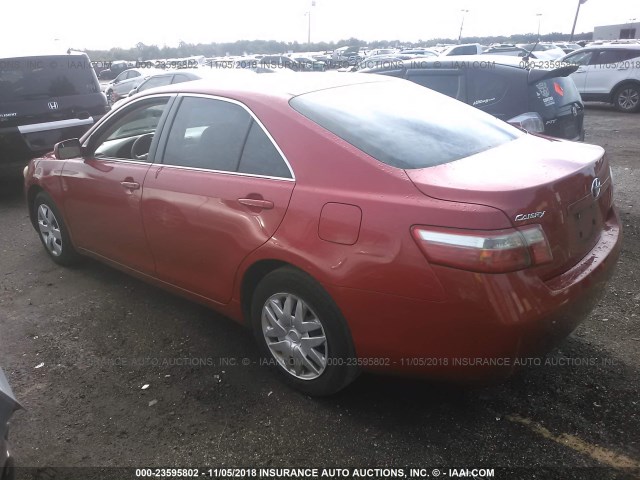 4T1BE46K47U124989 - 2007 TOYOTA CAMRY NEW GENERAT CE/LE/XLE/SE RED photo 3