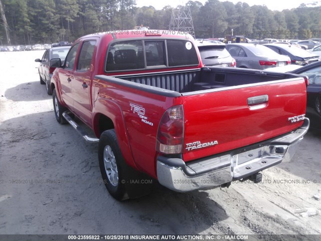 3TMJU62N15M007905 - 2005 TOYOTA TACOMA DOUBLE CAB PRERUNNER RED photo 3