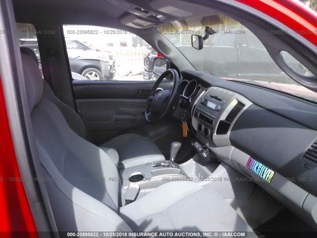 3TMJU62N15M007905 - 2005 TOYOTA TACOMA DOUBLE CAB PRERUNNER RED photo 5