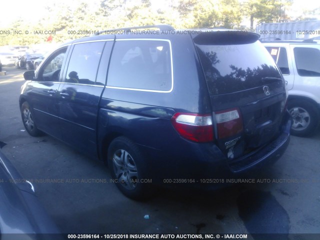 5FNRL38656B053361 - 2006 HONDA ODYSSEY EXL Dark Blue photo 3