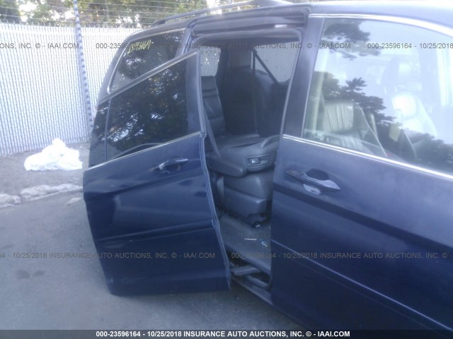 5FNRL38656B053361 - 2006 HONDA ODYSSEY EXL Dark Blue photo 6