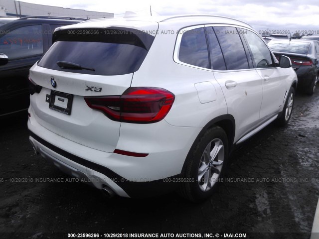 5UXTR9C50JLC78655 - 2018 BMW X3 XDRIVEM40I WHITE photo 4