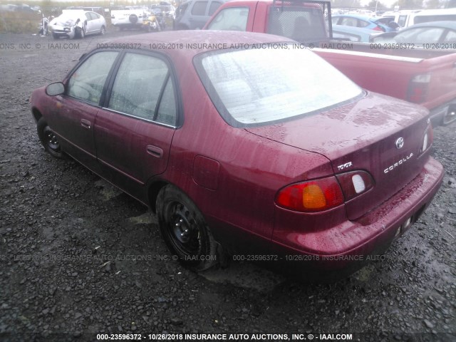 1NXBR18E1XZ228804 - 1999 TOYOTA COROLLA VE/CE/LE 勃艮第红 照片 3