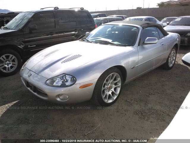 SAJDA42BX1PA22458 - 2001 JAGUAR XKR SILVER photo 2