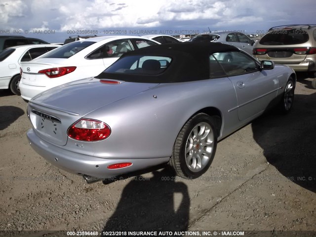 SAJDA42BX1PA22458 - 2001 JAGUAR XKR SILVER photo 4