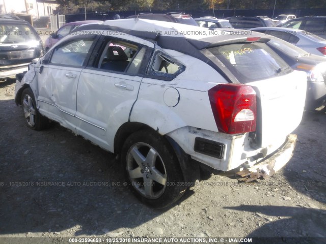 1B3HE78K17D429235 - 2007 DODGE CALIBER R/T WHITE photo 3