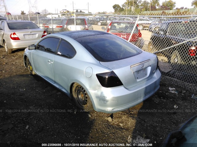 JTKDE177870184554 - 2007 TOYOTA SCION TC Light Blue photo 3