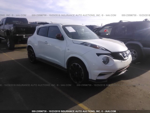 JN8AF5MV0DT232144 - 2013 NISSAN JUKE S/SV/SL WHITE photo 1