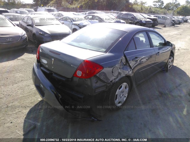 1G2ZF57B684219371 - 2008 PONTIAC G6 VALUE LEADER/BASE GRAY photo 4