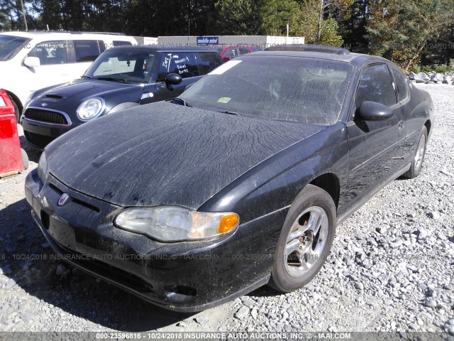 2G1WW12E3Y9267960 - 2000 CHEVROLET MONTE CARLO LS BLACK photo 2