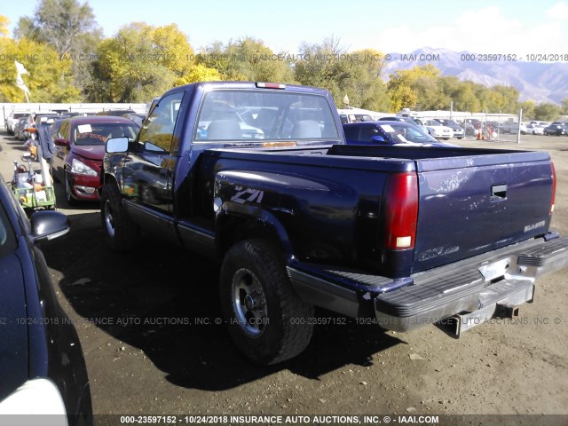 1GTEK14K0SZ528900 - 1995 GMC SIERRA K1500 Dark Blue photo 3