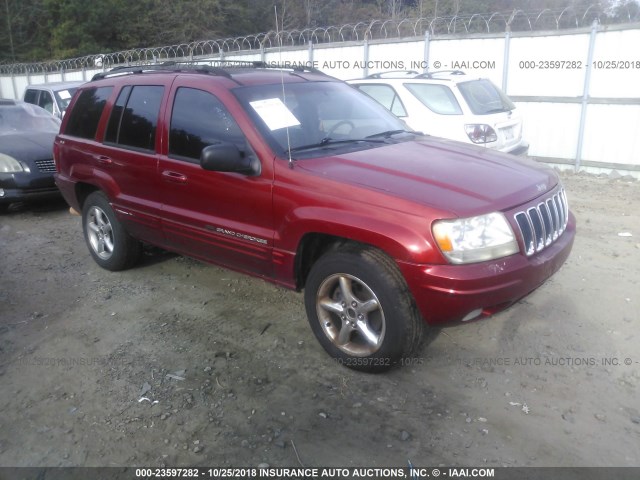 1J4GW58N51C730135 - 2001 JEEP GRAND CHEROKEE LIMITED RED photo 1