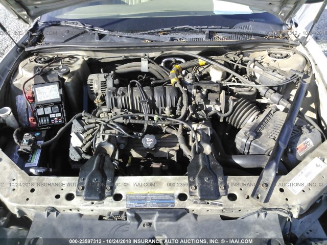 2G1WX12K739429164 - 2003 CHEVROLET MONTE CARLO SS WHITE photo 10