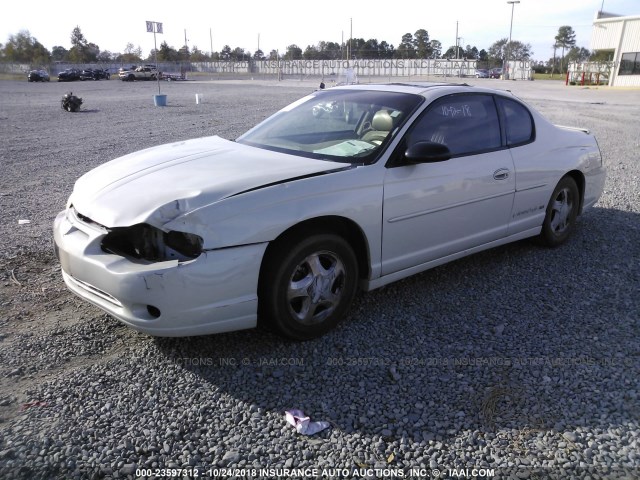 2G1WX12K739429164 - 2003 CHEVROLET MONTE CARLO SS WHITE photo 2