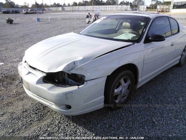 2G1WX12K739429164 - 2003 CHEVROLET MONTE CARLO SS WHITE photo 6