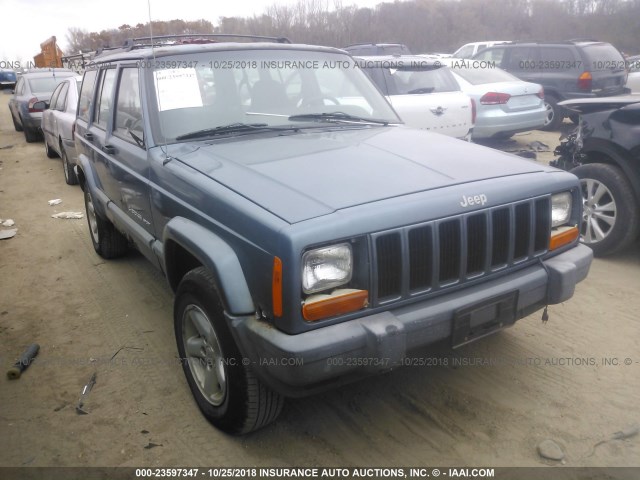 1J4FF68S1XL583263 - 1999 JEEP CHEROKEE SPORT/CLASSIC ლურჯი ფოტო 1