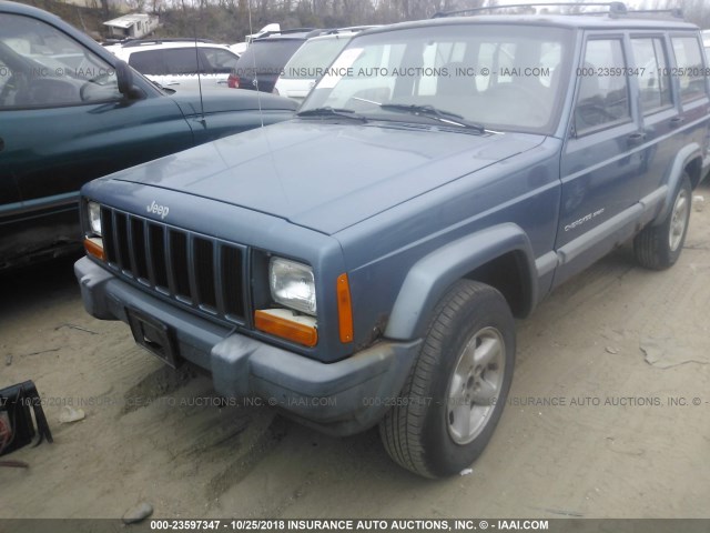 1J4FF68S1XL583263 - 1999 JEEP CHEROKEE SPORT/CLASSIC ლურჯი ფოტო 2