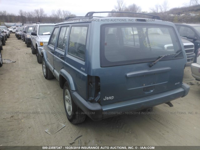 1J4FF68S1XL583263 - 1999 JEEP CHEROKEE SPORT/CLASSIC ლურჯი ფოტო 3