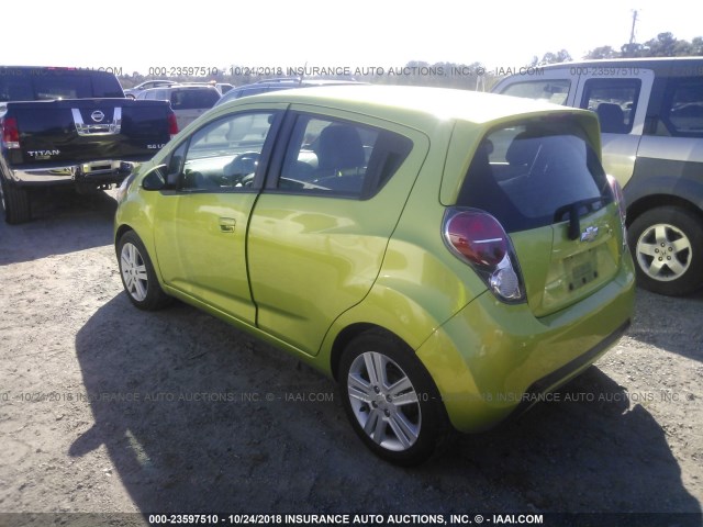 KL8CD6S93DC538852 - 2013 CHEVROLET SPARK 1LT GREEN photo 3