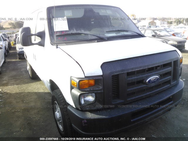 1FTSE3EL5EDA82290 - 2014 FORD ECONOLINE E350 SUPER DUTY VAN WHITE photo 6