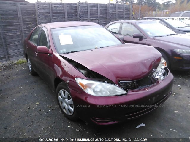 4T1BE32K33U160568 - 2003 TOYOTA CAMRY LE/XLE/SE RED photo 1