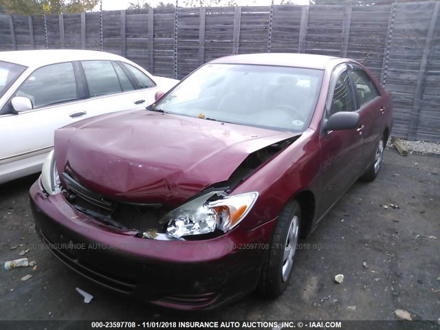 4T1BE32K33U160568 - 2003 TOYOTA CAMRY LE/XLE/SE RED photo 2