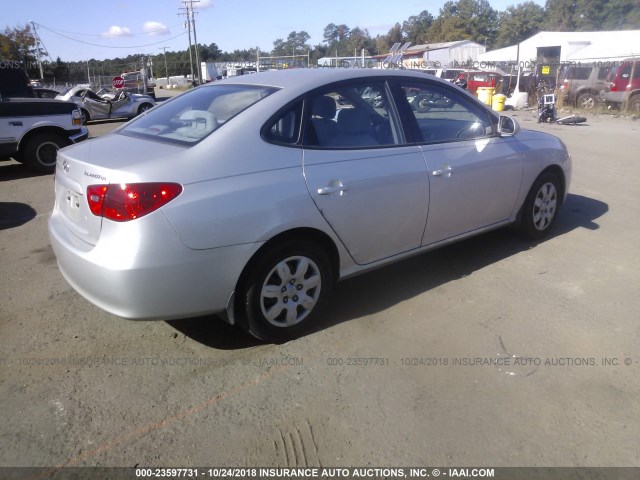 KMHDU46D39U605686 - 2009 HYUNDAI ELANTRA GLS/SE SILVER photo 4