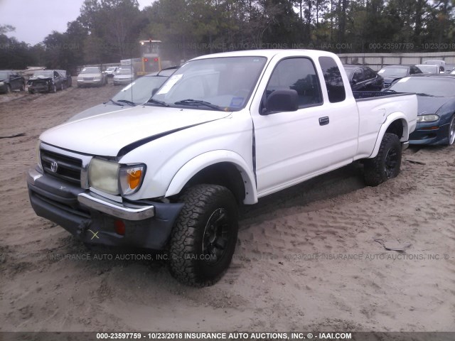 4TASN92N7YZ640443 - 2000 TOYOTA TACOMA XTRACAB PRERUNNER თეთრი ფოტო 2