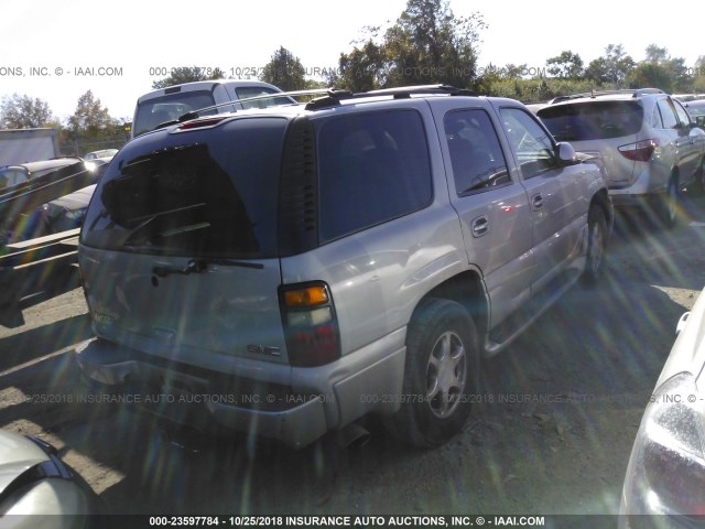 1GKEK63UX4J319217 - 2004 GMC YUKON DENALI Champagne photo 4