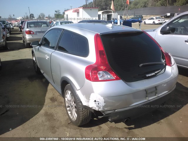 YV1MK672982081323 - 2008 VOLVO C30 T5 SILVER photo 3