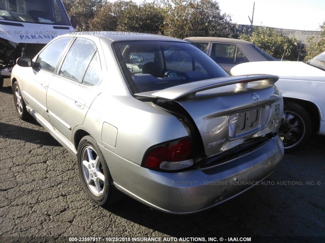 3N1BB51DX1L129484 - 2001 NISSAN SENTRA SE SILVER photo 3